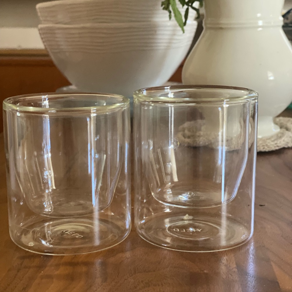 Hand blown double walled glass tumbler candle yield co